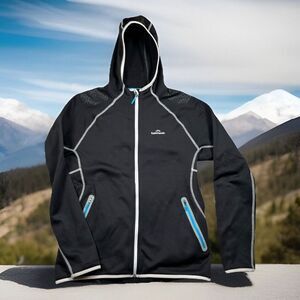 Kathmandu Hoodie Women L Black Polartec AlticaTECH Soft-shell Full Zip Jacket‎